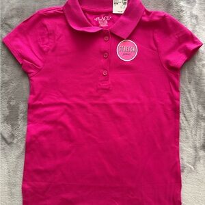 The Children's Place Bright Pink Polo Shirt